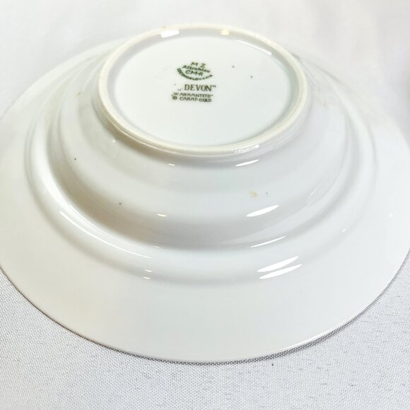 Antique Czech Porcelain Vintage Butter Dish Bohemia Devon 18K Early 20th Century - Picture 7 of 13